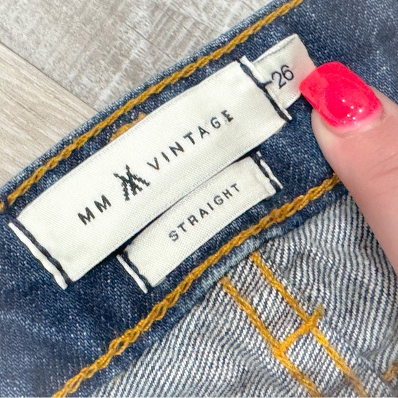 MM vintage beaded/ embellished seam straight leg boho jean ❤️ - Picture 6 of 9